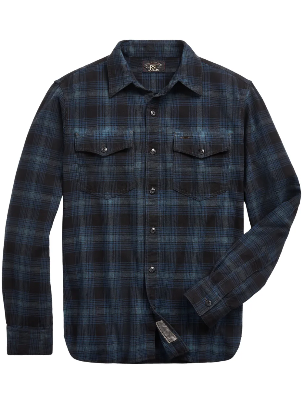 Ralph Lauren RRL Plaid Shirt Blue