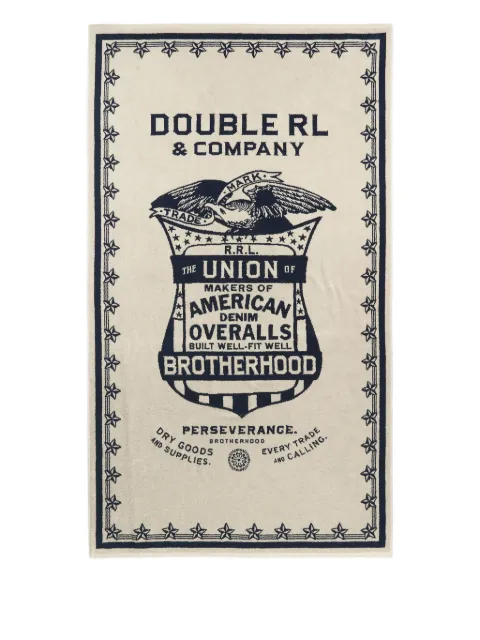 Ralph Lauren RRL Shield-graphic beach towel
