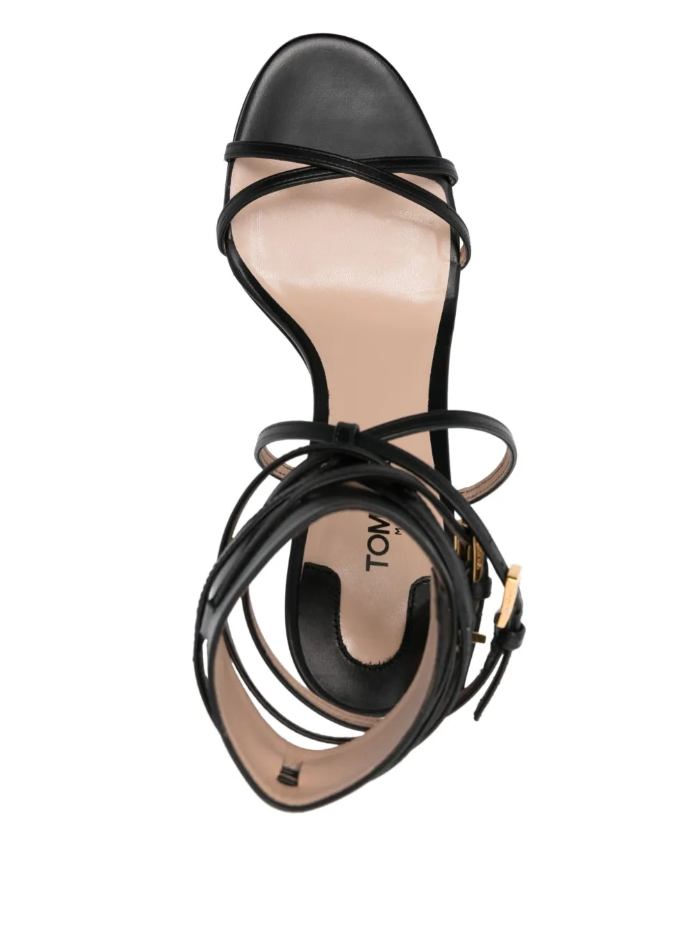 TOM FORD 100mm Padlock sandals Black