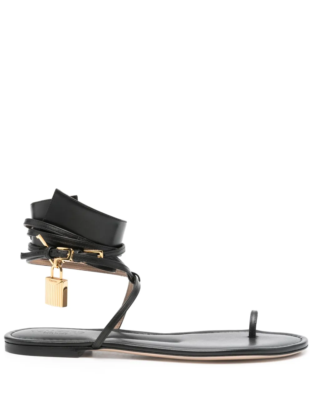 TOM FORD leather sandals Black
