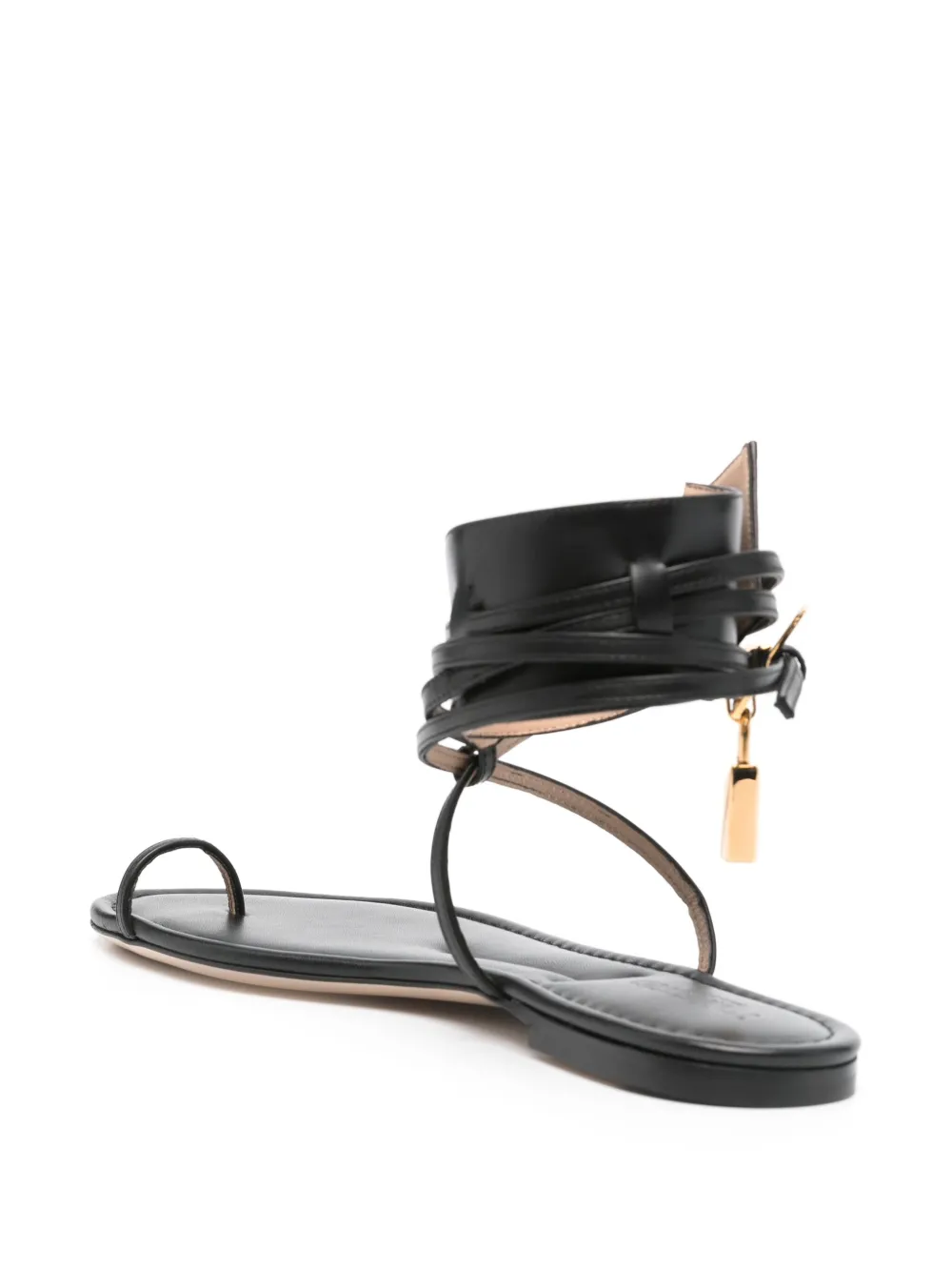 TOM FORD leather sandals Black