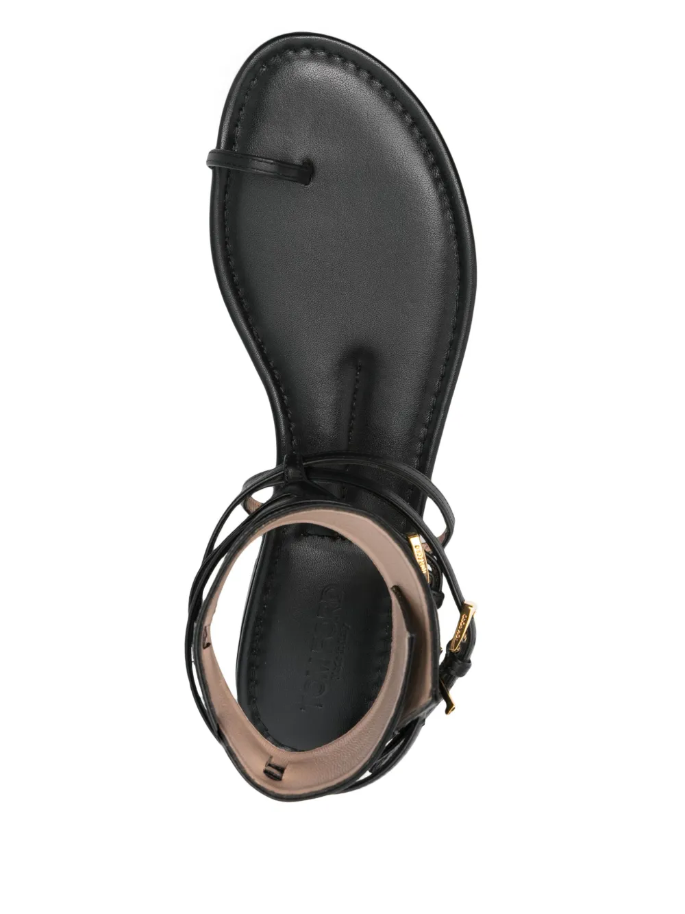 TOM FORD leather sandals Black