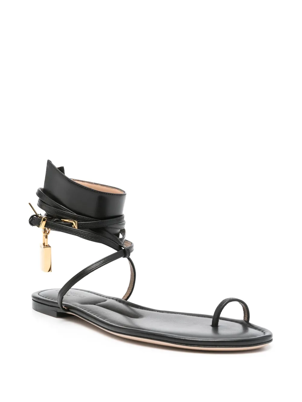 TOM FORD Leren sandalen - Zwart