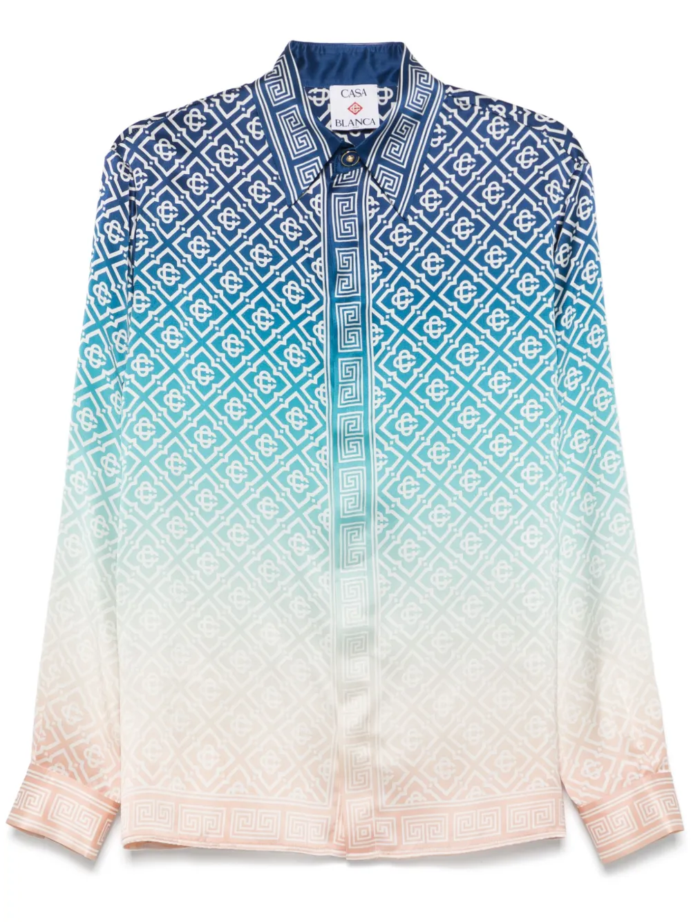 Casablanca Camisa com efeito degradê | Azul | Image 1