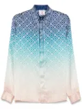 Casablanca gradient-effect shirt - Blue