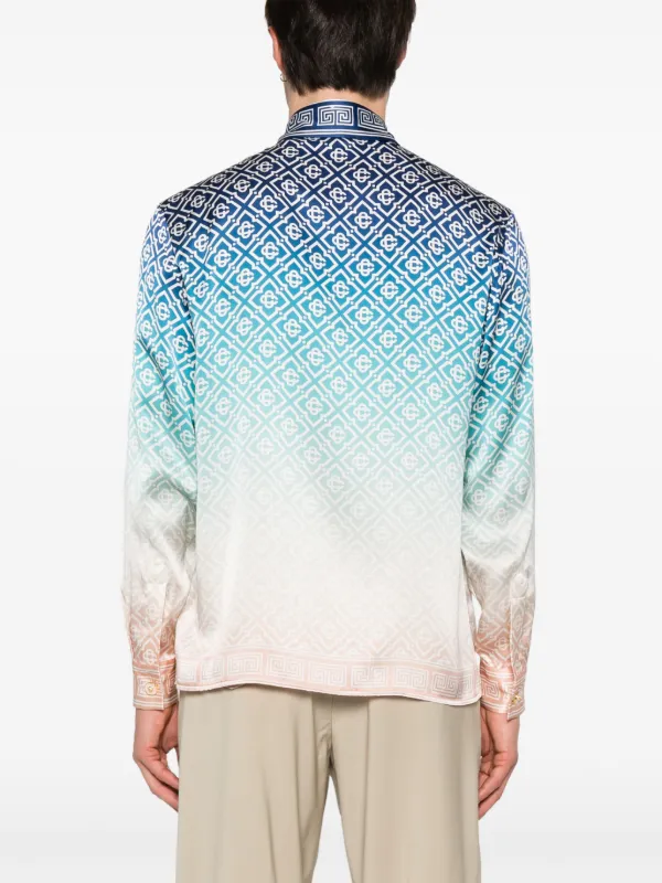 Casablanca グラデーション シャツ | ブルー | FARFETCH JP