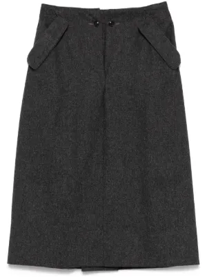 Henrik Vibskov Bind Midi Skirt | Black | FARFETCH