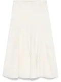 KHAITE Lenno midi skirt - White