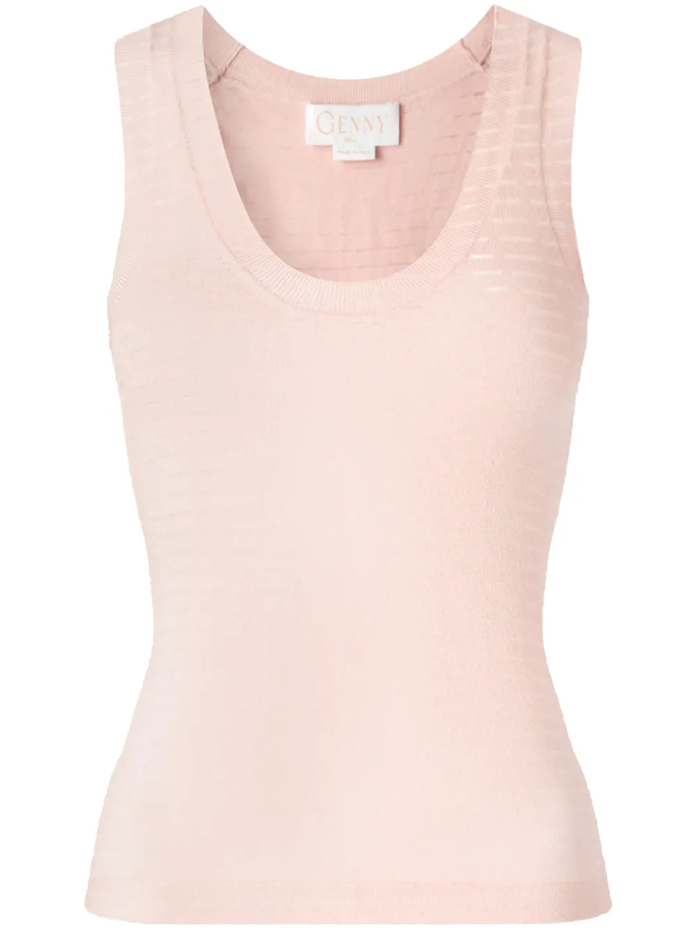 Genny Gestreepte tanktop Roze