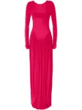Genny semi-sheer maxi dress - Pink