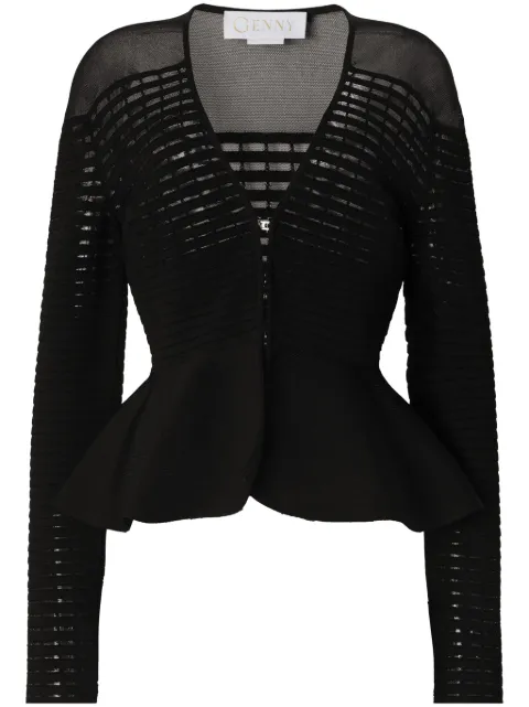 Genny cárdigan con peplum