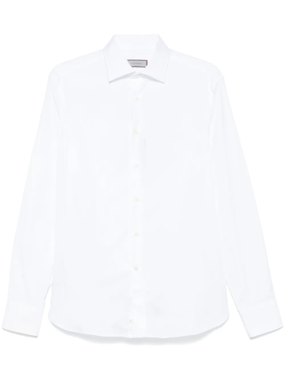 Canali Oxford overhemd Wit