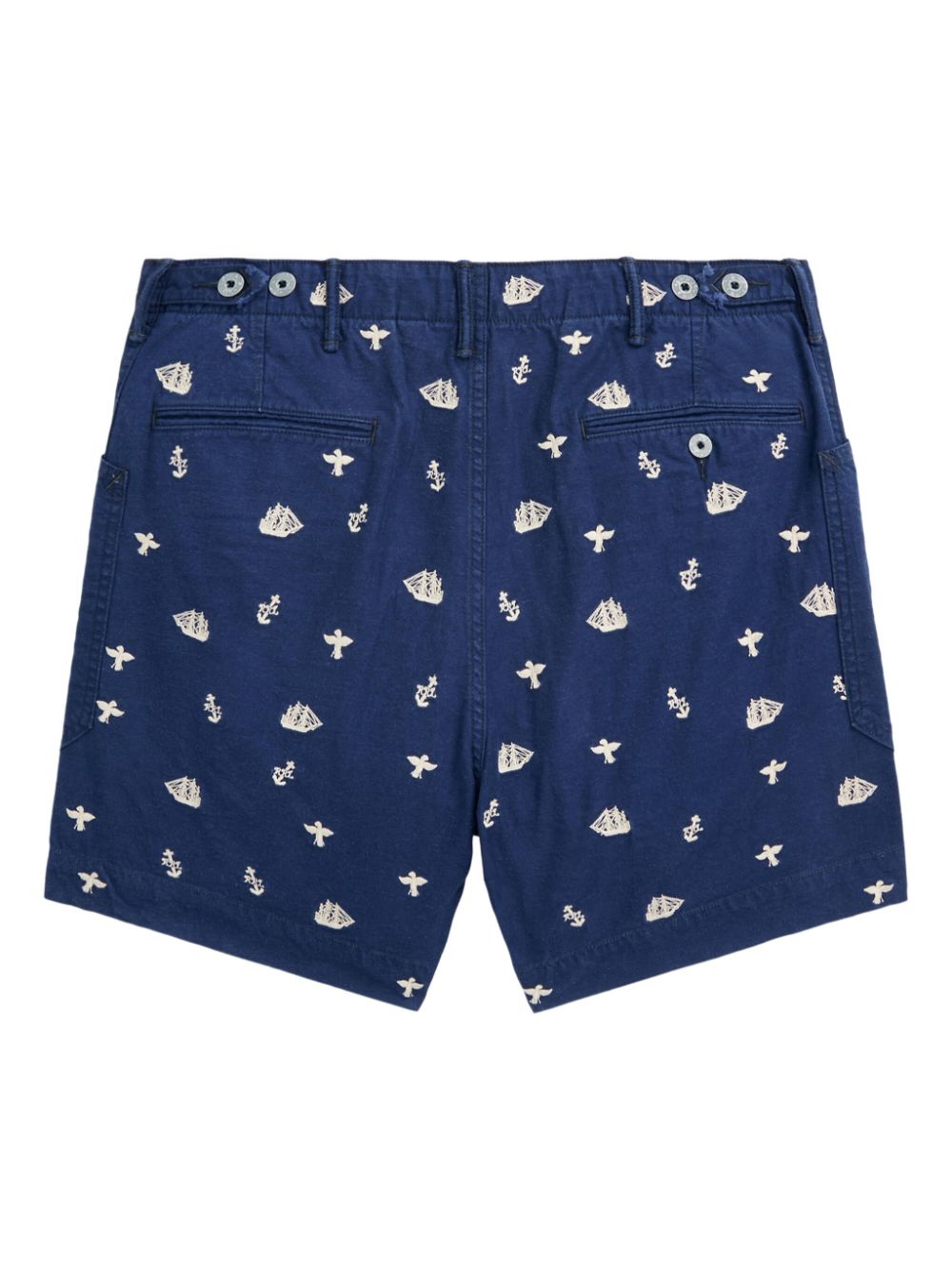 Ralph Lauren RRL Shorts met borduurwerk - Blauw