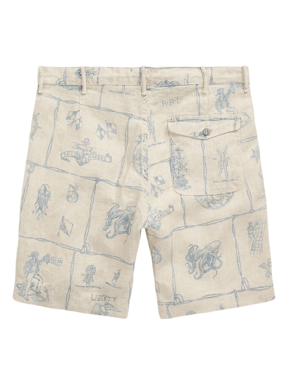 Ralph Lauren RRL Shorts met print - Wit