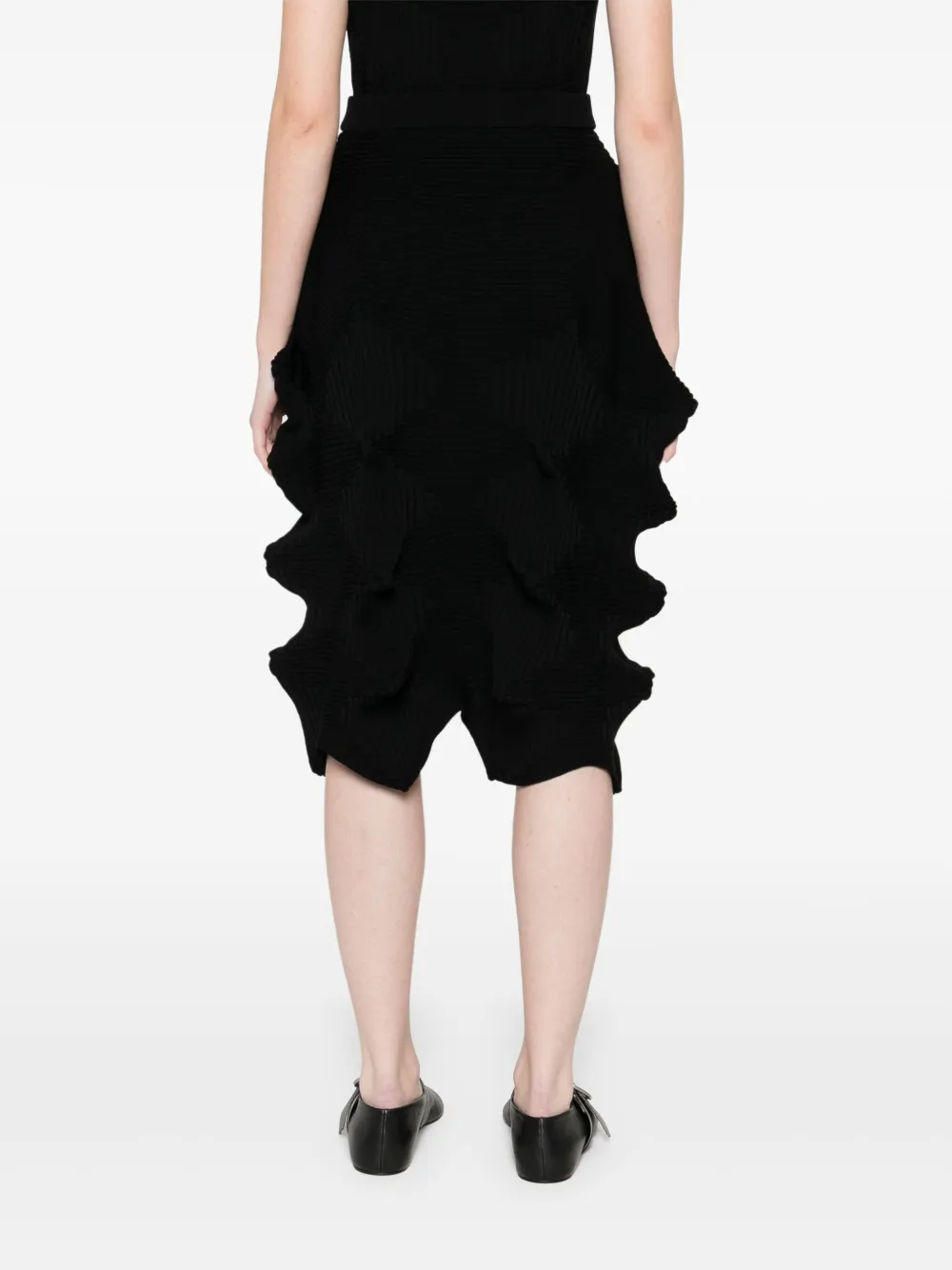Issey Miyake Linkage mini-rok Zwart