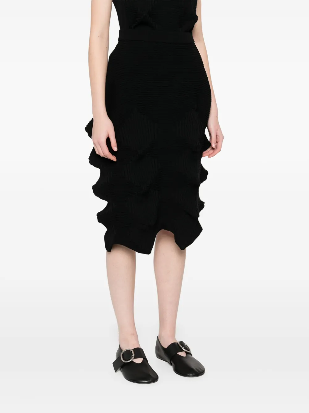 Issey Miyake Linkage mini-rok Zwart