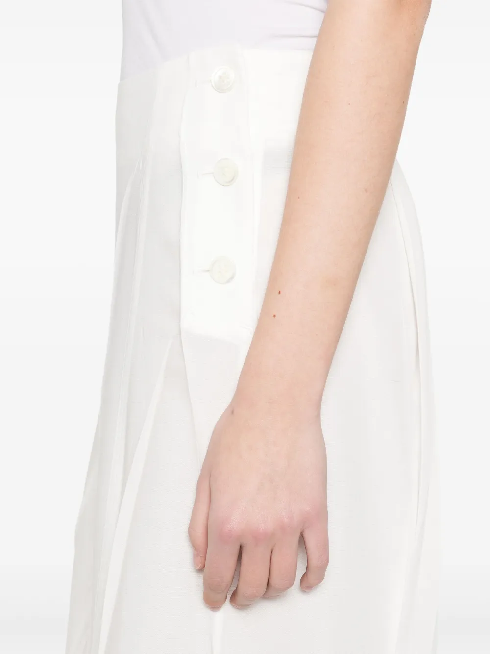 Issey Miyake Midi-rok Wit