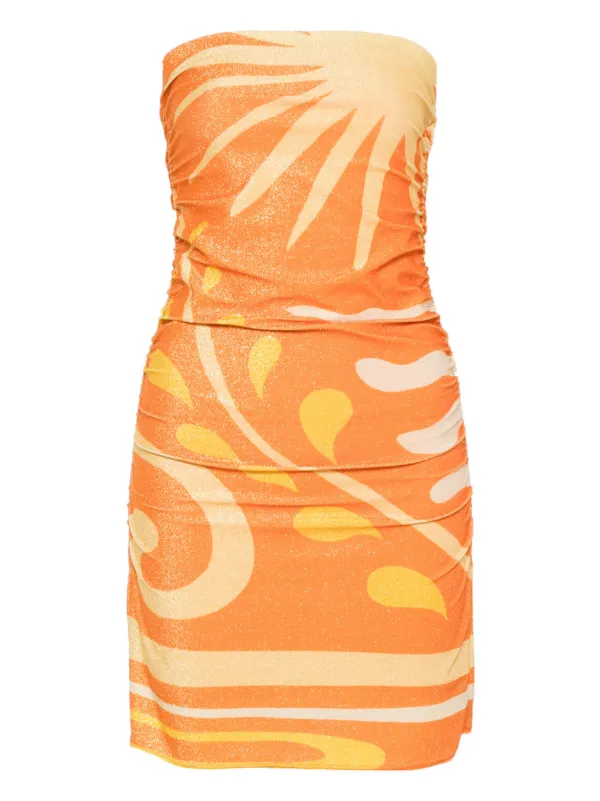 Cala de la Cruzt Bianca ミニドレス Cala De La Cruz Bianca Mini Dress | Orange | FARFETCH