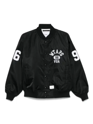 WTAPS® Logo-Appliquéd and Embroidered Melton Wool-Blend Felt