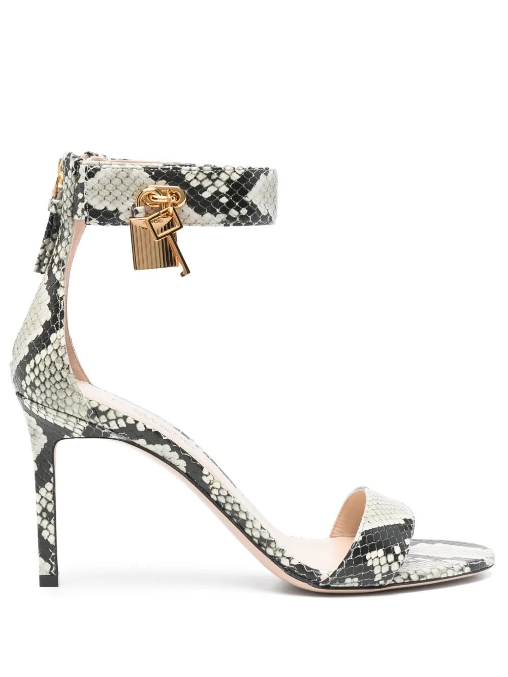TOM FORD 90mm Padlock sandals Black