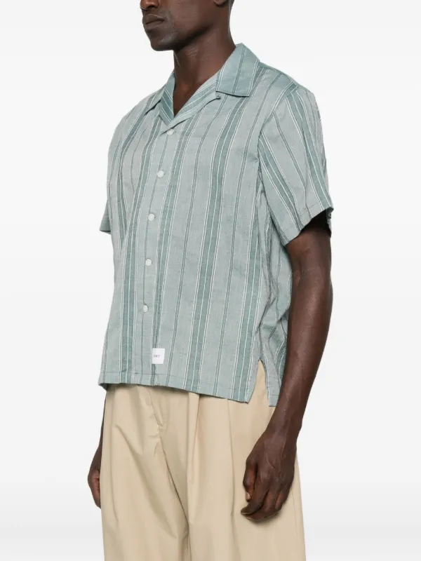 WTAPS 23ss ストライプシャツ　02 WTAPS ストライプ シャツ | グリーン | FARFETCH JP