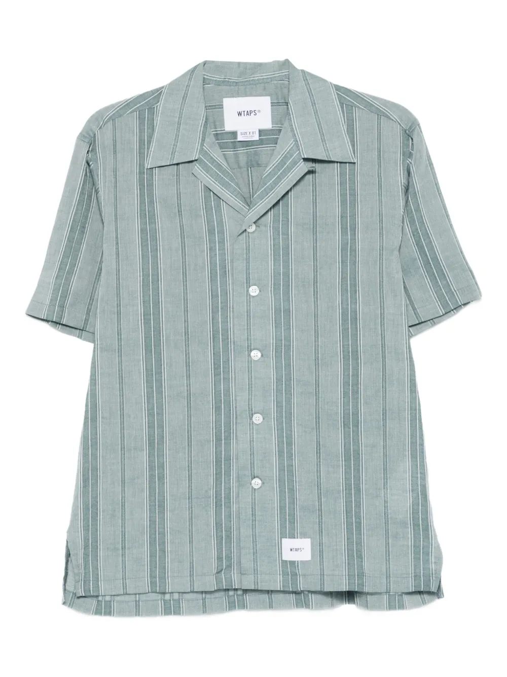 WTAPS striped shirt | Green | Image 1