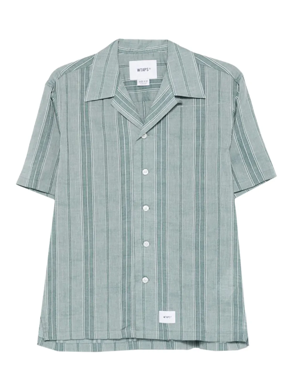 WTAPS camisa con rayas estampadas | verde | Image 1