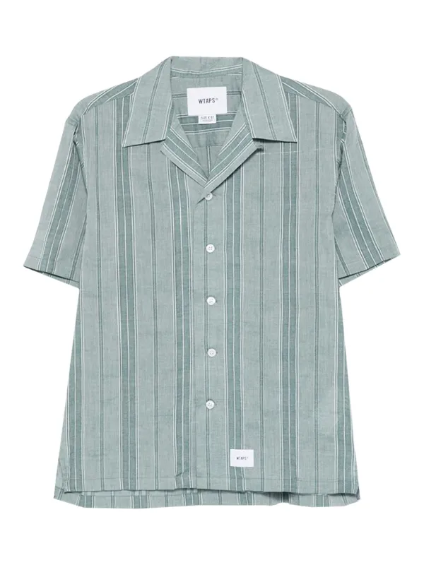 WTAPS ストライプ シャツ | グリーン | FARFETCH JP