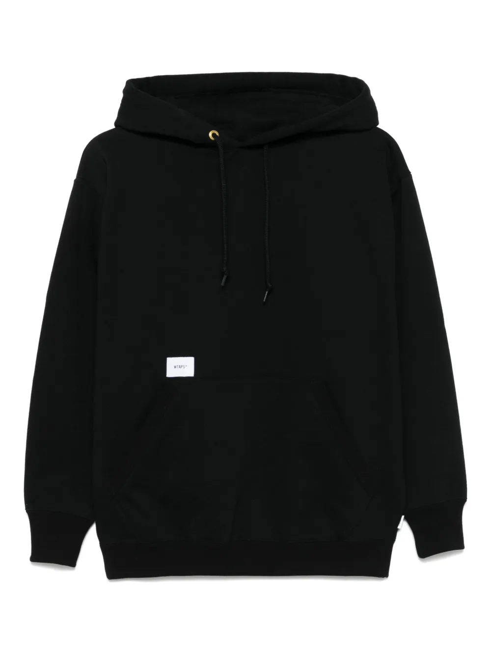 WTAPS logo-print hoodie | Black | Image 1