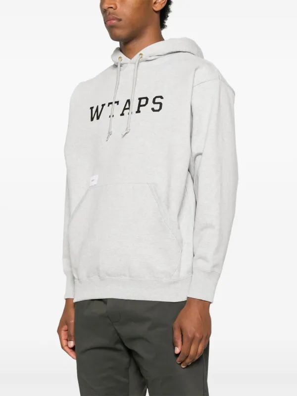 WTAPS Academy Logo Hoodie | Grey | FARFETCH