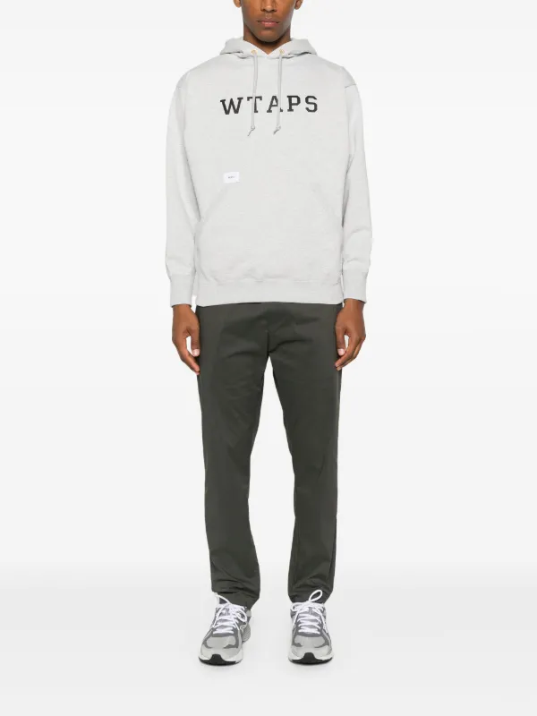 WTAPS Academy Logo Hoodie | Grey | FARFETCH