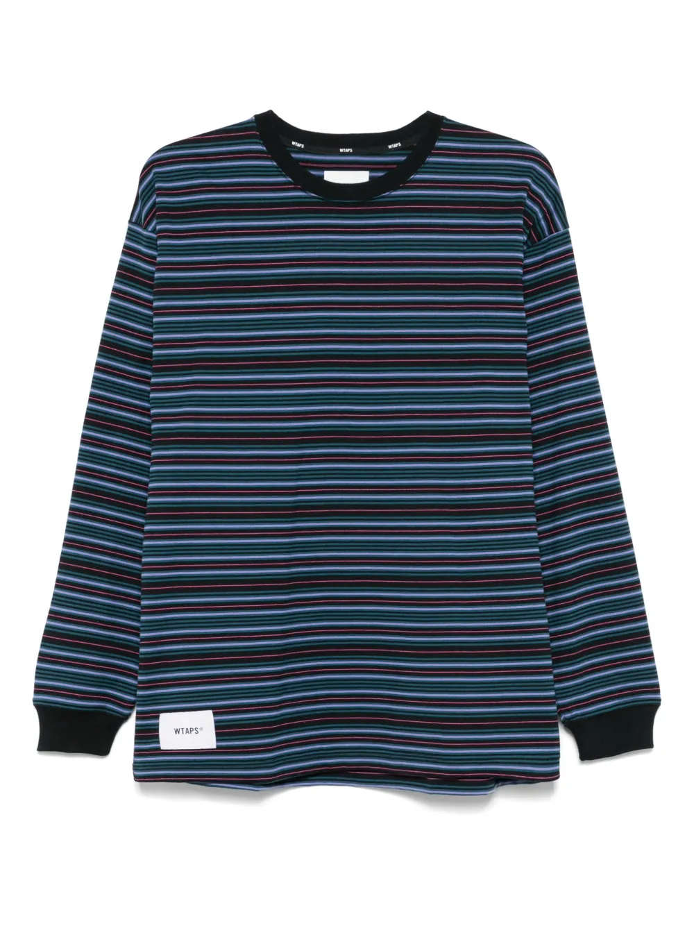 WTAPS playera con motivo de rayas | morado | Image 1
