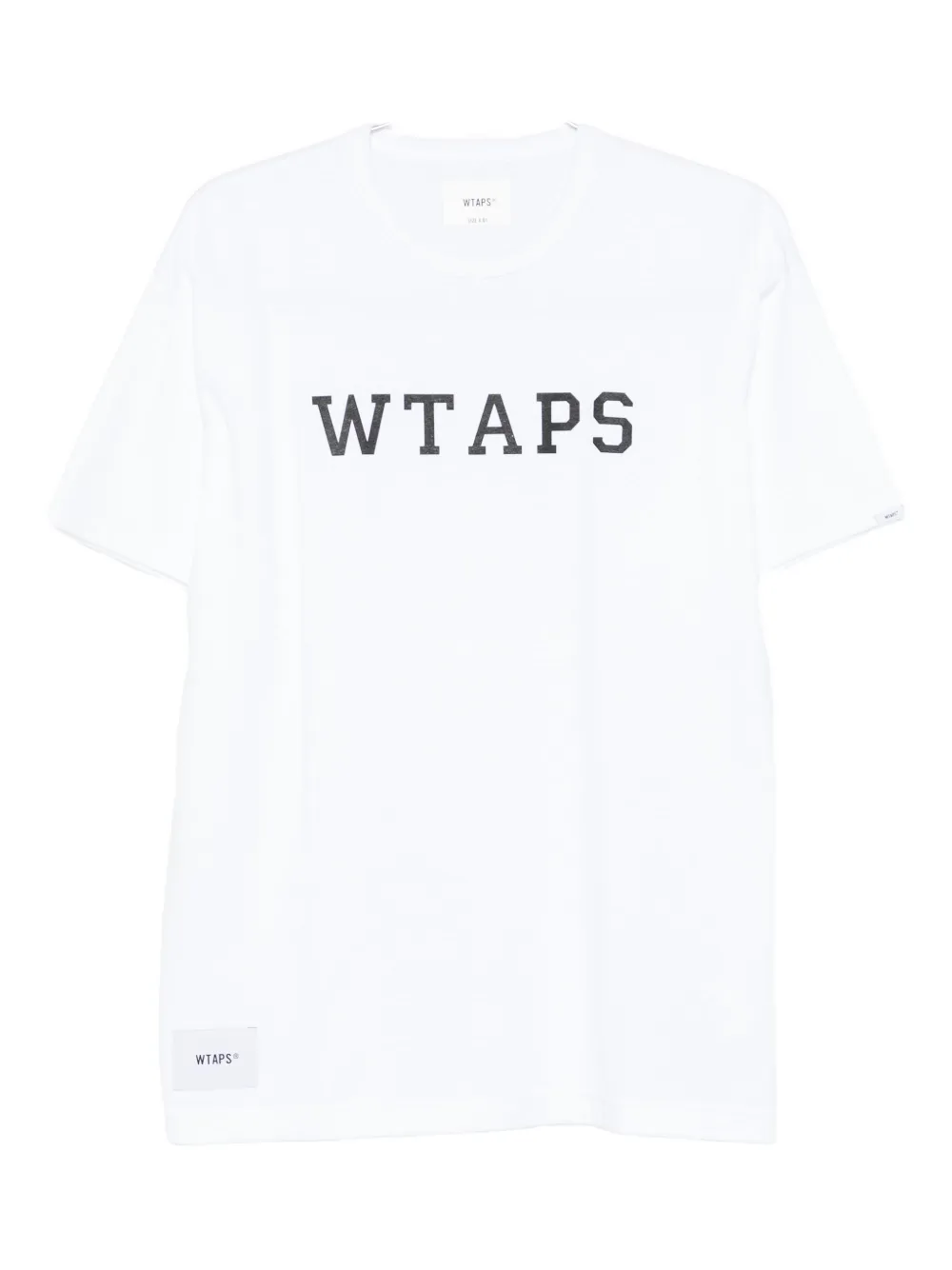 Wtaps Academy 01 Logo-print Cotton-blend Jersey T-shirt In White