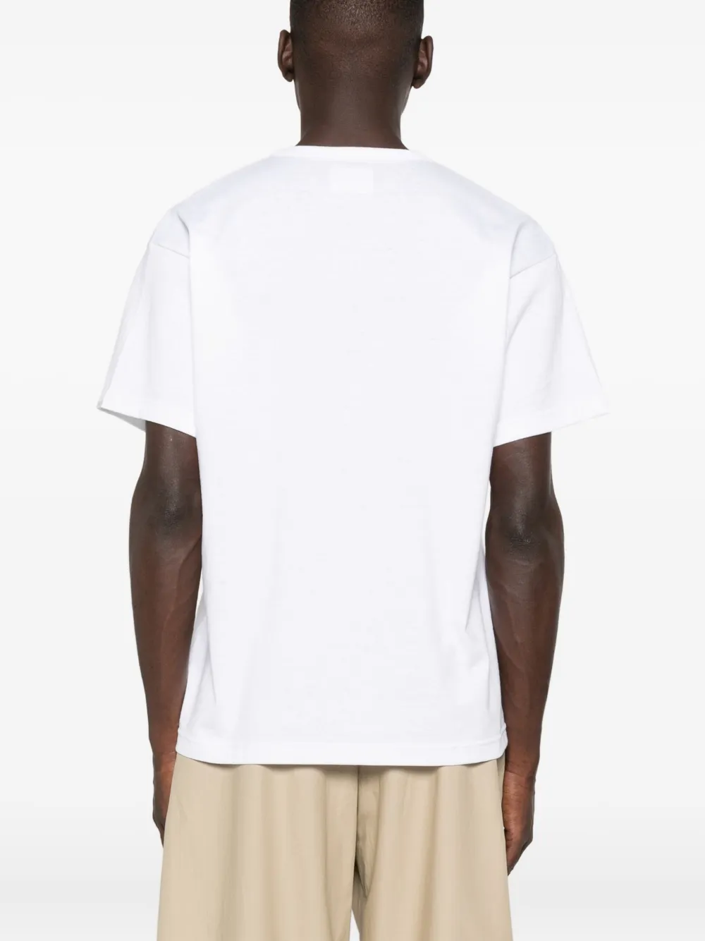 Wtaps Academy 01 Logo-print Cotton-blend Jersey T-shirt In White