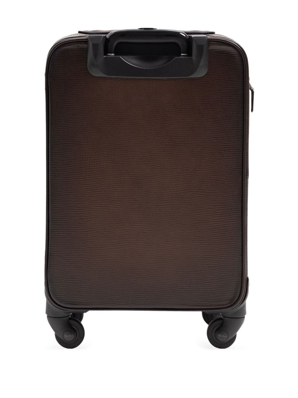 Santoni leather suitcase - Bruin