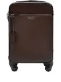 Santoni leather suitcase - Brown