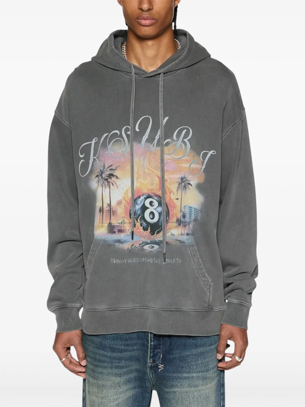 Ksubi World Order Biggie hoodie Grijs