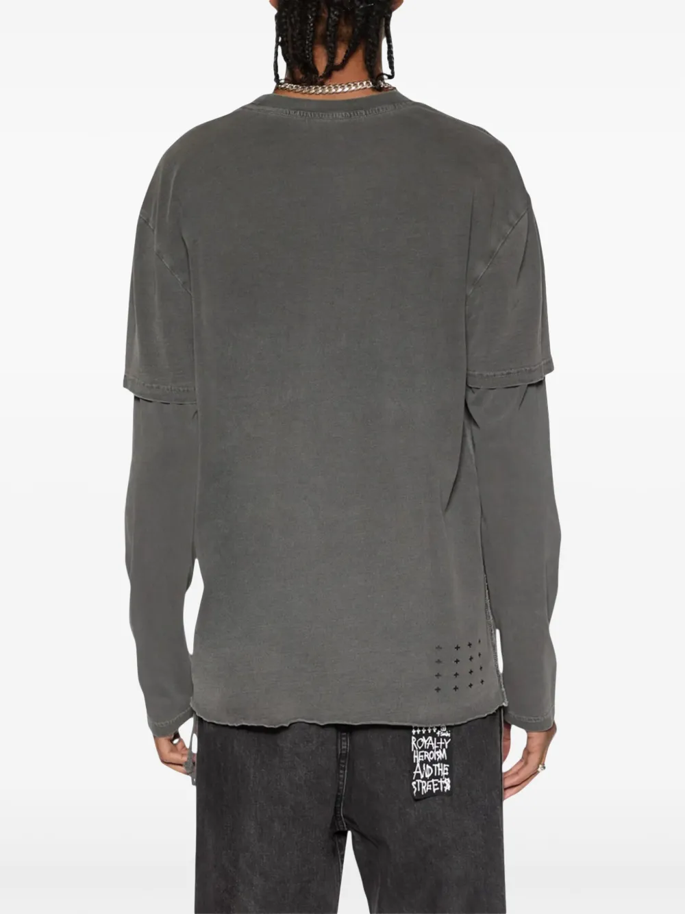 Shop Ksubi Fuego Layered T-shirt In Black
