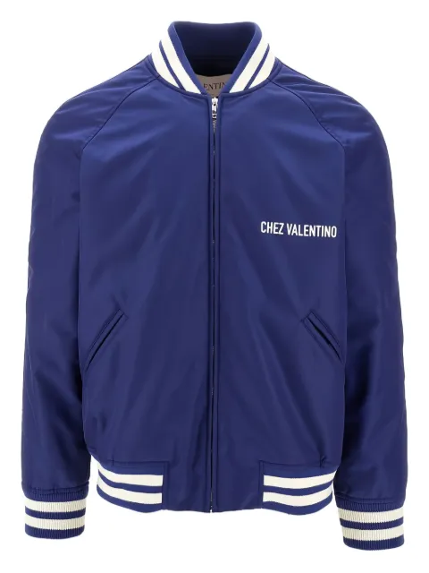 Valentino Garavani chamarra bomber con estampado Chez