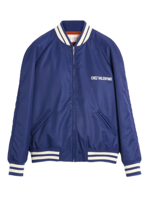 Valentino Garavani chamarra bomber con estampado Chez