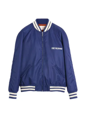 Valentino Garavani ボンバージャケット | ブルー | FARFETCH JP