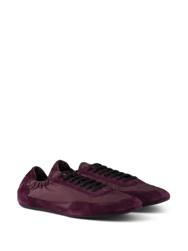 Prada Collapse Re-Nylon Suede Sneakers | Purple | FARFETCH Prada Collapse Re-Nylon Suede Sneakers | Purple | FARFETCH
