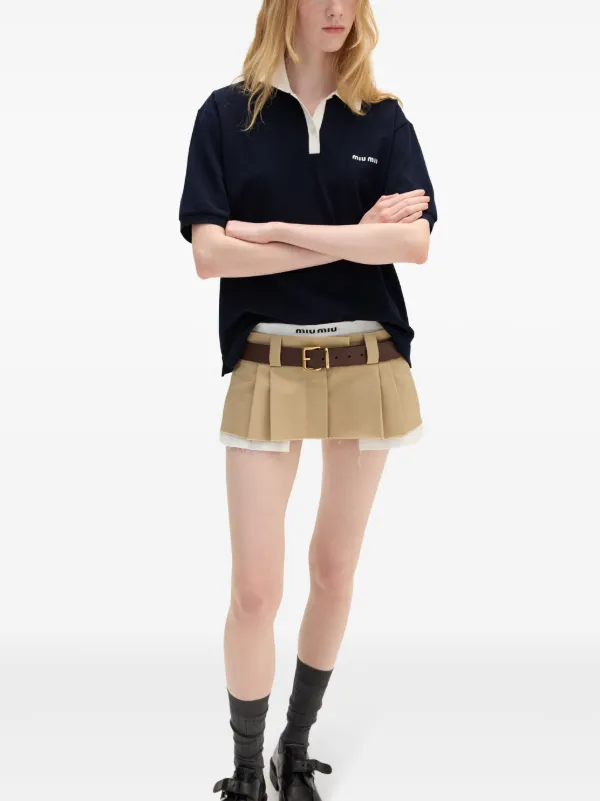 Miu Miu ポロシャツ | ブルー | FARFETCH JP