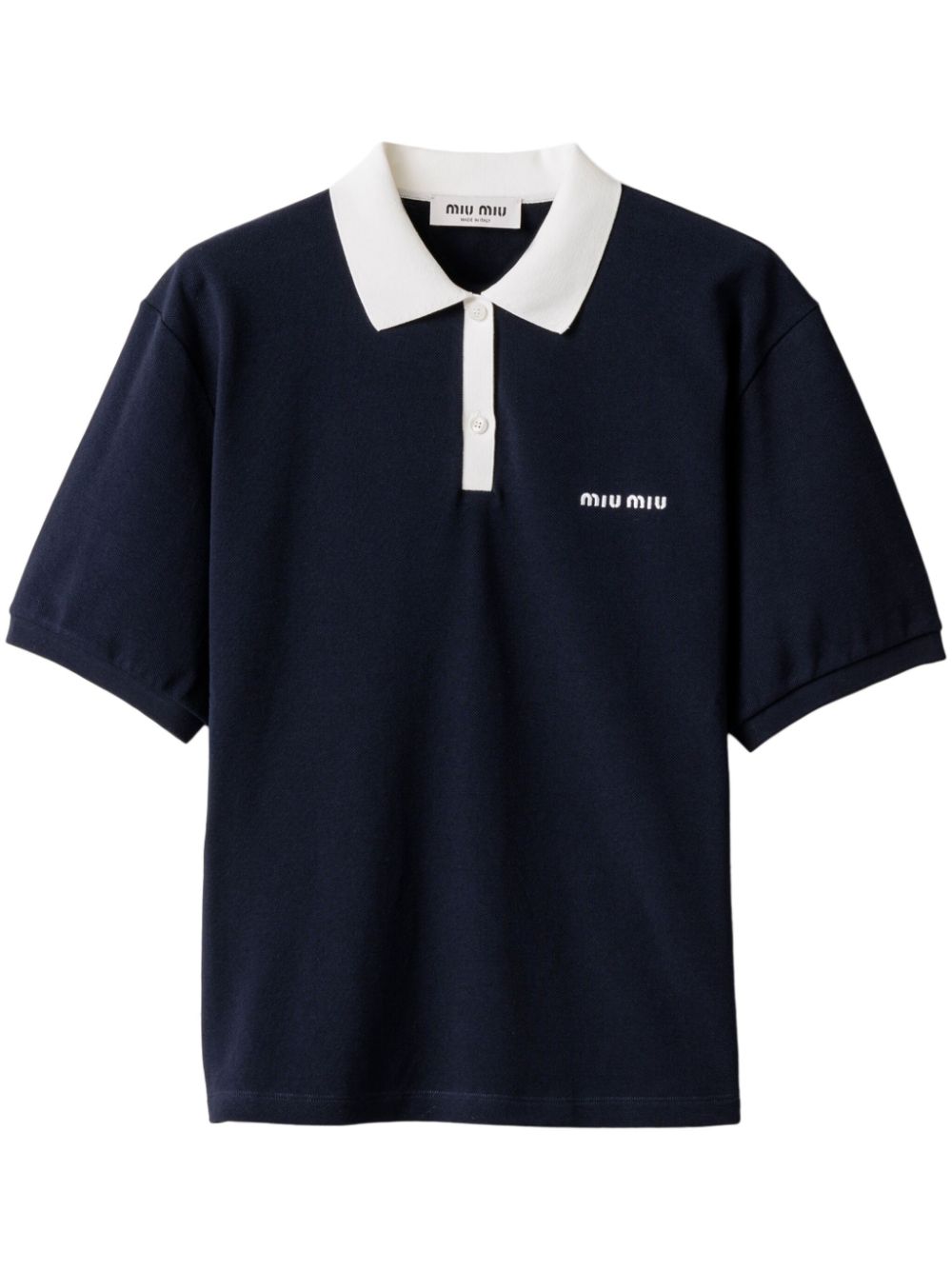 Cotton piqué polo shirt