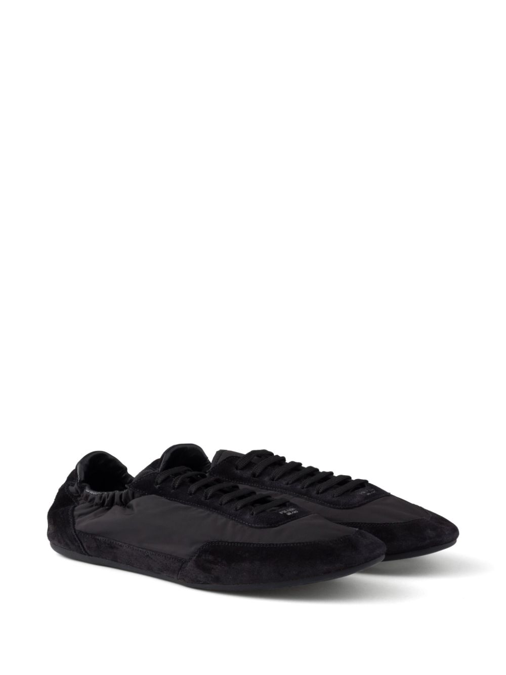 Prada panelled sneakers - Zwart