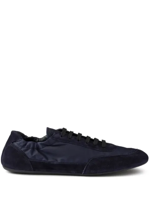 Prada Collapse Re-Nylon suede sneakers