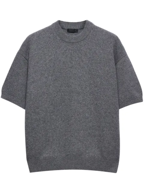 Prada Kurzärmeliger Kaschmirpullover