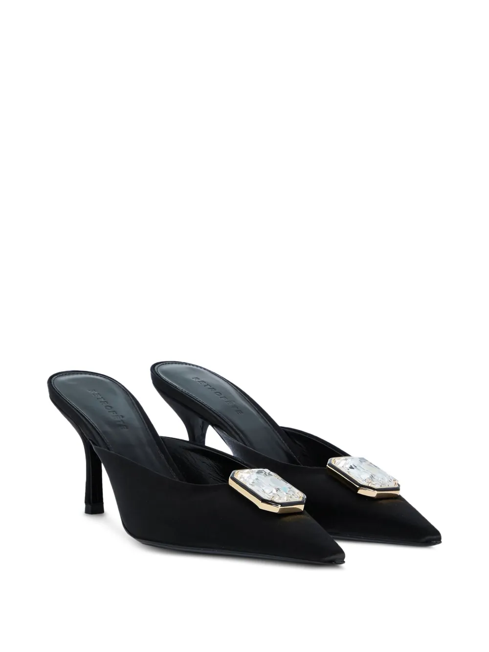 Retrofete 75mm Francesca crystal-embellished mules | Heeled Mules | Image 2