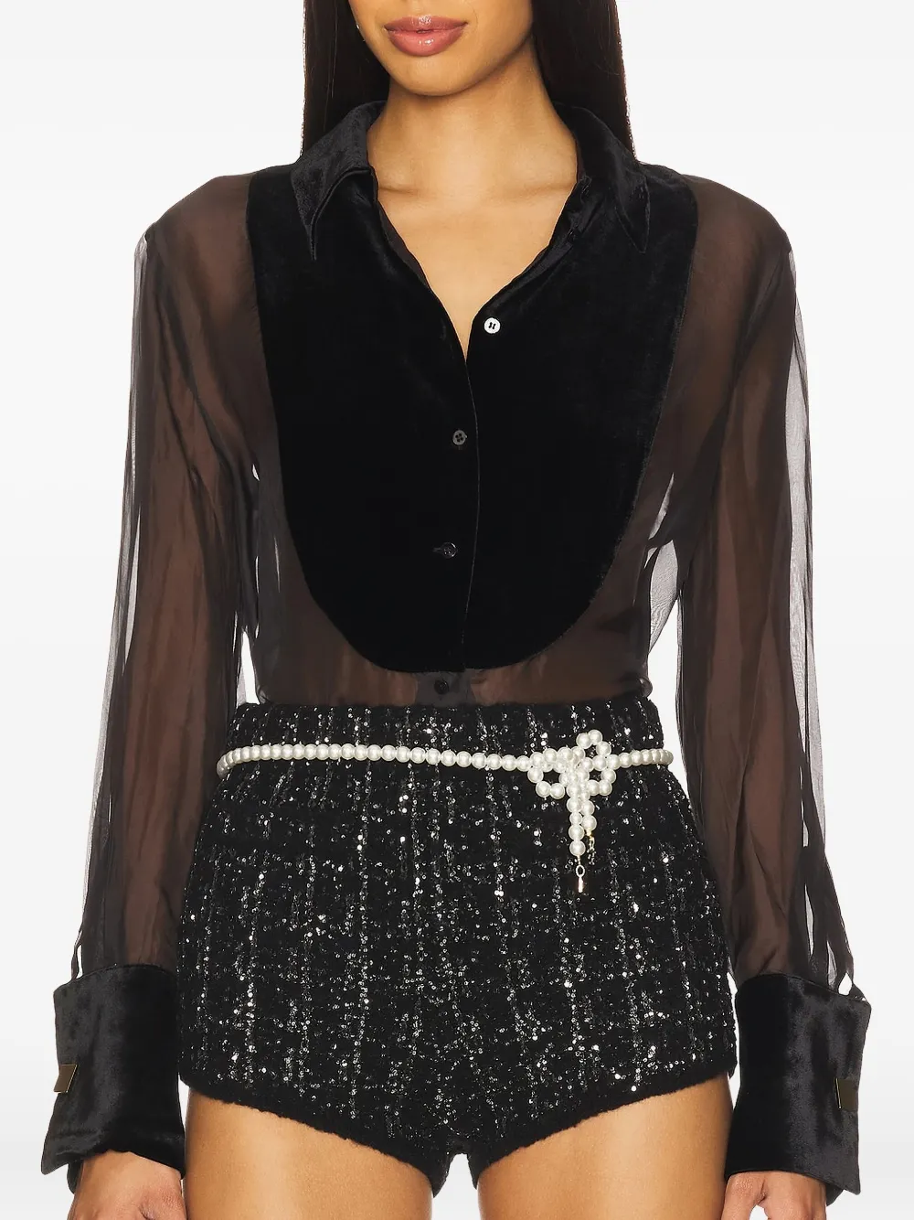 Retroféte Anita Pearl Belt In White