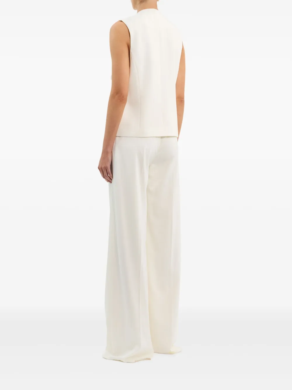 Rebecca Vallance Gilet met knopen Beige